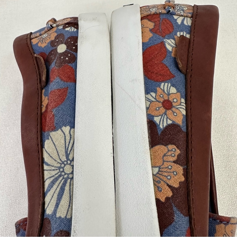 Cole Haan Floral Blue and Brown Loafers - Picture 9 of 15